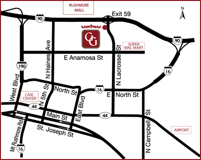 Grand Gateway Hotel Map